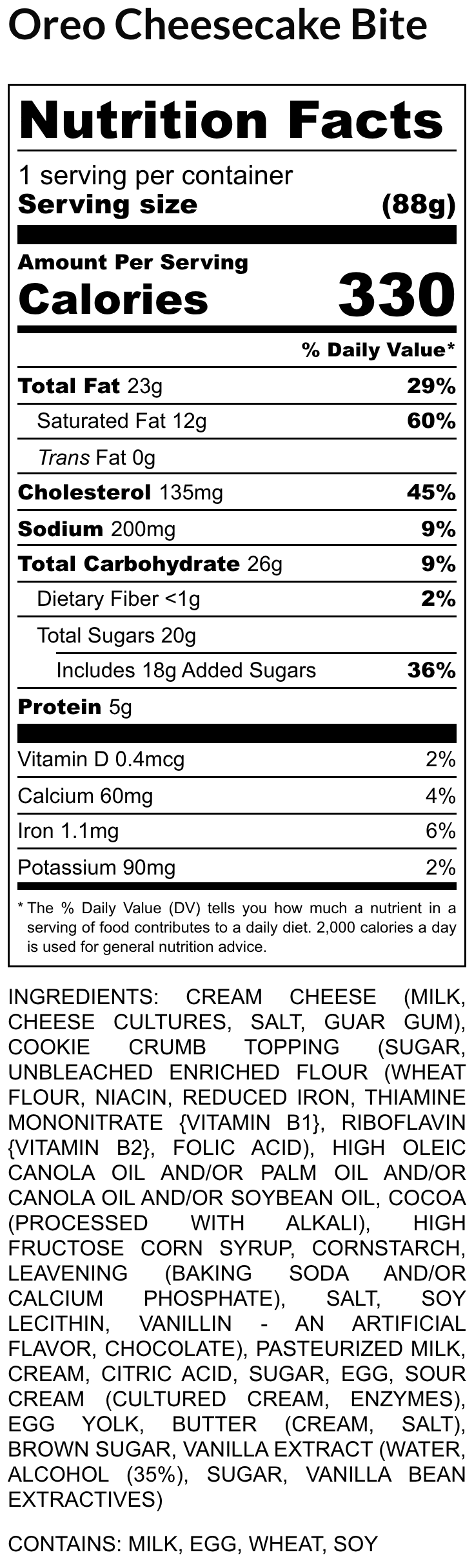 Oreo Cheesecake Bite